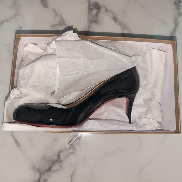 Christian Louboutin Simple Pump 70mm Black Patent Calf - Size 36.5 - Picture 8 of 15